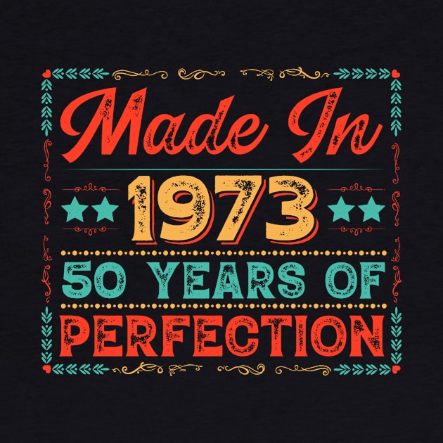 Made in 1973 50 years of perfection by Glittery Olivia